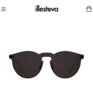 Illesteva Leonard Mask Sunglasses (black & gold)